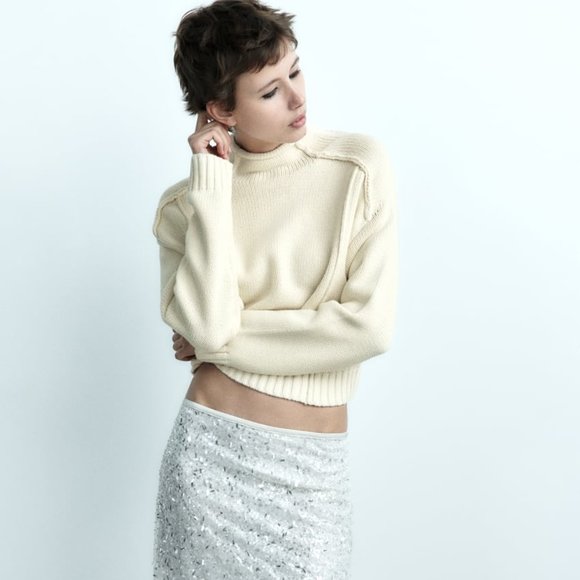 Zara Sweaters - KNIT SWEATER WITH VISIBLE SEAMS